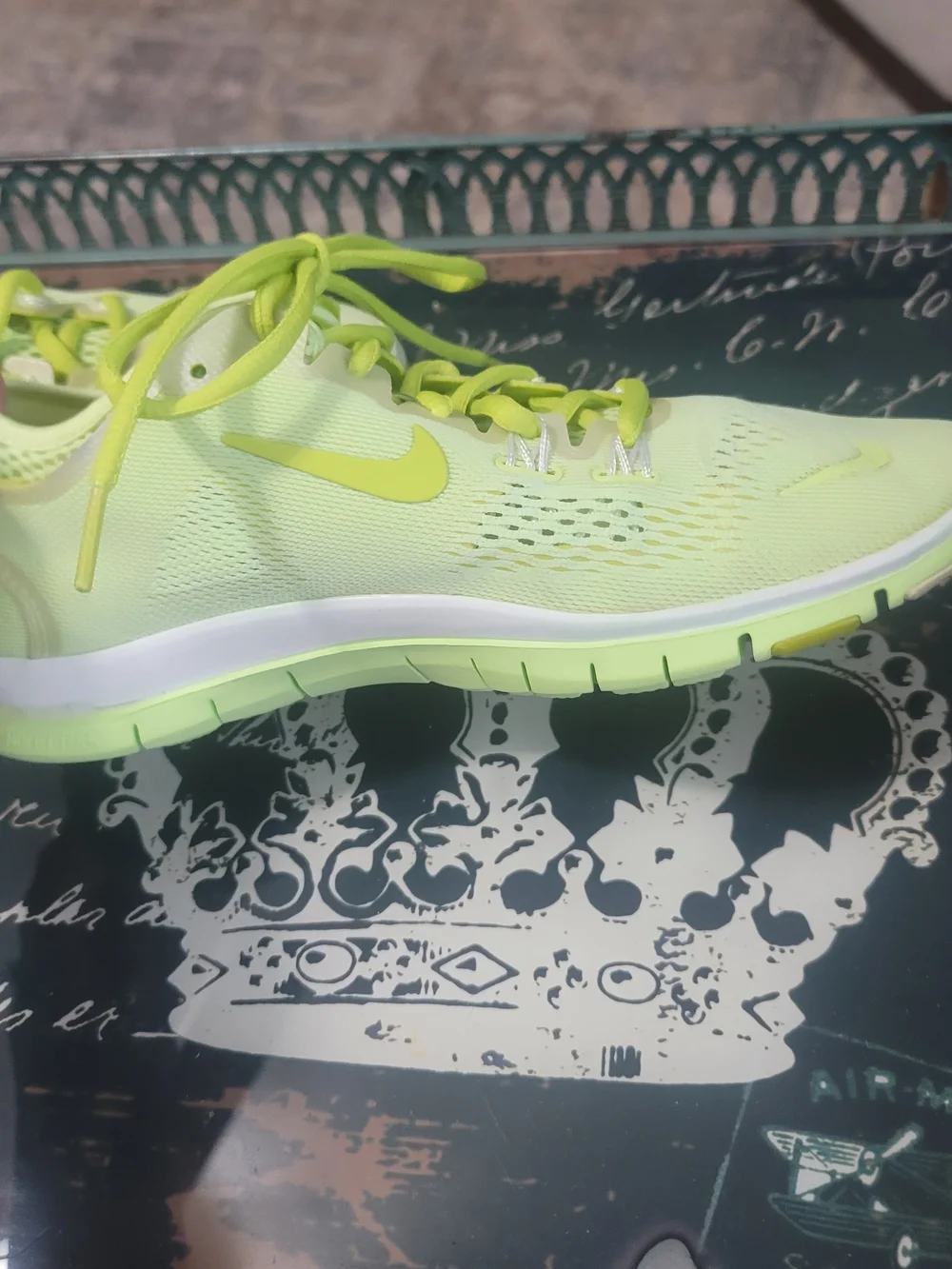 Nike Free 5.0  Women’s Neon Yellow Lace-Up Training Sneakers